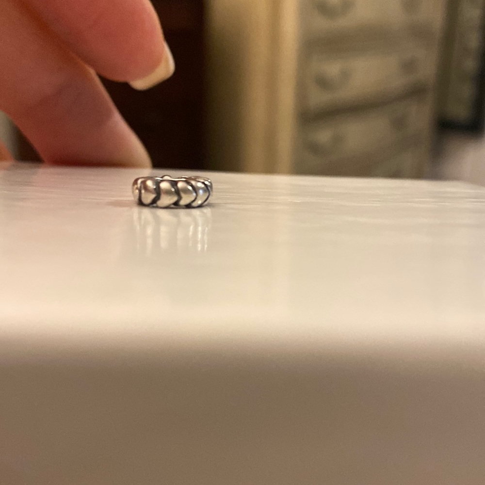 Thin heart pandora charm
